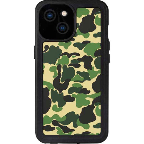 Green Street Camo iPhone 15 Waterproof Case